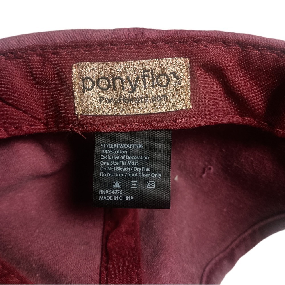 Jessie Pigment Washed Ponyflo® Cap SKUW581 - Picture 7 of 8